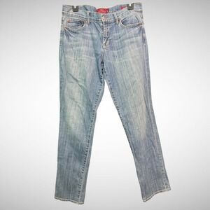 Lucky Brand Jeans Womens 8/29 Sweet N Straight Solid Blue Denim Pre Owned